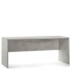 Scrivania ufficio cemento, dimensioni 76x160x69 cm. Scrivanie porta pc in legno per arredamento camerette.