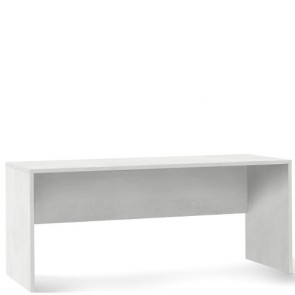 Scrivania ufficio bianca, dimensioni 76x160x69 cm.. Scrivanie porta pc in legno bianco per arredamento camerette.