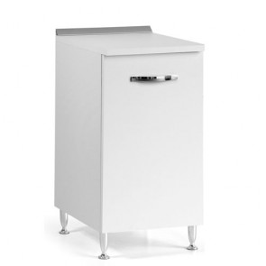 Mobile per cucina componibile con anta 40 cm bianco frassinato. Mobili base per cucine componibili, dimensioni 85x40x50 cm.