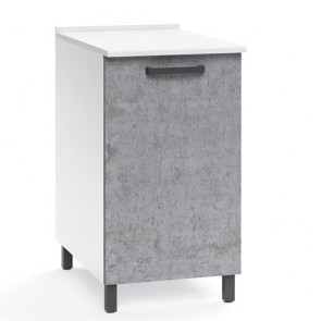 Mobile per cucina componibile con anta 40 cm cemento. Mobili base per cucine componibili, dimensioni 85x40x50 cm.