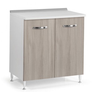 Mobile per cucina componibile 80 cm con due ante olmo. Mobili base per cucine componibili, dimensioni 85x80x50 cm.