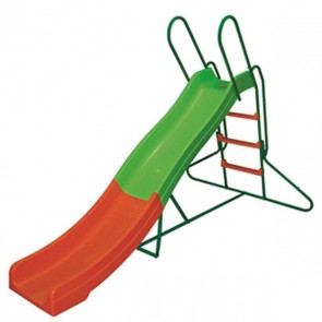 Scivolo onda bambino da giardino, scivoli da esterno per bambini con scala metallica.