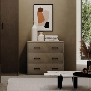 Cassettiera cameretta con 3 cassetti in legno nobilitato. Mobile settimino ideale per camerette e camera da letto