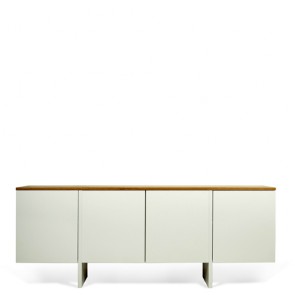 Credenza buffet moderna TemaHome con 4 ante. Mobili credenze basse moderne bianche in legno ideale in cucina e sala da pranzo