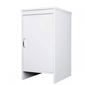 Mobile lavanderia in PVC antiacido per interno. Base multiuso bagno in resina con ripiano, ideale anche per l'esterno.