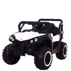 Macchina elettrica 12 Volt per bambini con telecomando. Fuoristrada elettrico SUV colore bianco Mp3 per bambino con radiocomando.