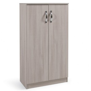 Armadio multiuso scarpiera con 2 ante. Scarpiere armadietto in legno colore olmo, ideale per tutti i modelli di scarpe e stivali.