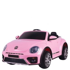 Auto elettriche con batteria 12 volt, maggiolino cabrio Volkswagen per bambini con telecomando. Maggiolone macchina elettrica rosa per bambina con radiocomando.