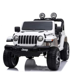 Auto elettrica due posti per bambini con batteria 12 volt e telecomando. Fuoristrada Jeep Wrangler Rubicon elettrico