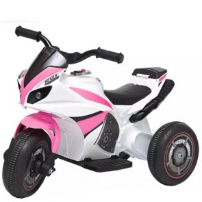Motocicletta da corsa per bambine con batteria 6 volt, luci e musica. Moto scooter elettrica rosa per bambina