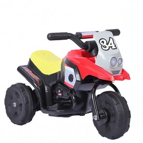 Motocicletta elettrica Racing rossa per bambino con batteria 6 volt, moto elettriche bimbo da corsa per bambini con retromarcia.