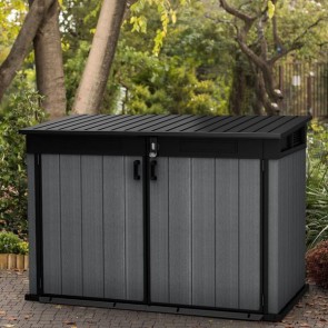 Armadio Keter da terrazzo e balcone in duotech. Box porta attrezzi ideale per riporre attrezzatura e per qualsiasi esigenza in giardino.