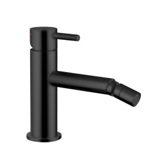 Miscelatore bagno serie minimal in ottone nero opaco. Miscelatori per bidet con scarico click-clack, rubinetti monocomando Keller Taps utili per arredare i bagni della vostra casa.