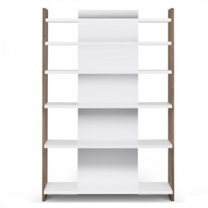 Libreria moderna Temahome per casa e ufficio. Mobile scala libreria per ingresso e soggiorno