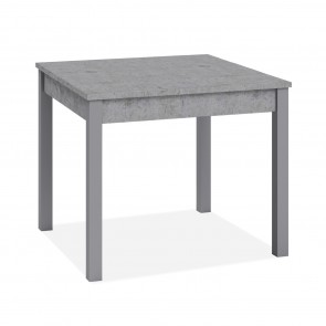 Tavolo da pranzo cemento allungabile di 30 cm, tavoli da cucina apribili con gambe in faggio. Dimensioni 90x60 cm