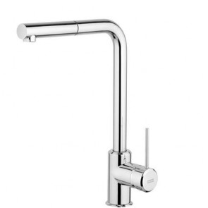 Rubinetto cucina lavello a canna lunga. Rubinetti monocomando a canna alta per lavelli, con doccetta estraibile
