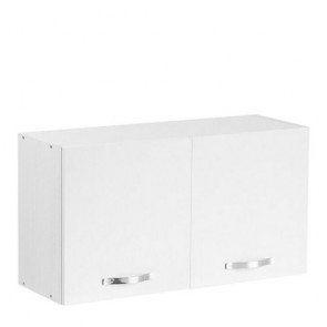 Mobile pensile sopracappa per cucina componibile. Mobili pensili per cucine componibili con anta bianco frassinato 90 cm