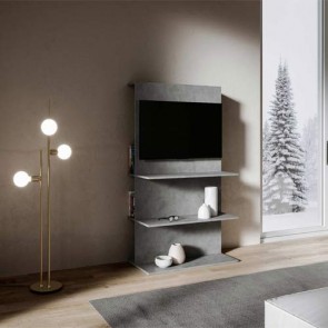 Mobile porta TV Loki B dal design moderno. Parete attrezzata moderna antracite