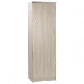 Mobile bagno multiuso con 2 ripiani regolabili. Scarpiera olmo chiaro 1 anta in legno per scarpe e stivali, armadietto ideale in lavanderia anche come portascope.