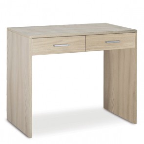 Scrivania ufficio olmo larga 91 cm. Scrivanie in legno porta pc per camerette completa di due cassetti, dimensioni 76x91x55 cm.