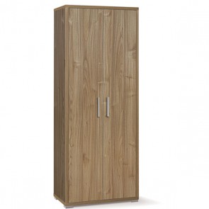 Armadio mobile multiuso con 4 ripiani. Armadi ufficio con 2 ante noce stelvio, misure 182x71x41 cm.
