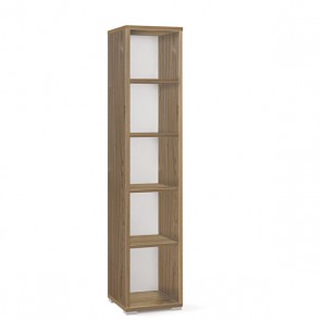 Libreria ufficio con 2 ripiani regolabili. Mobile librerie a giorno noce stelvio con 4 ripiani, misure 199x39x41 cm.
