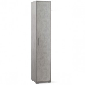 Mobile multiuso con 4 ripiani, dimensioni 41x39x182 cm. Scarpiere colonna con 1 anta cemento, ideale in bagno o in lavanderia come scarpiera. 