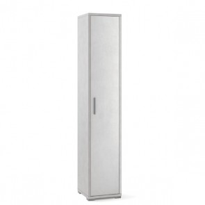 Mobile multiuso con 4 ripiani, dimensioni 41x39x182 cm. Scarpiere colonna con 1 anta ossido bianco, ideale in bagno o in lavanderia come scarpiera. 