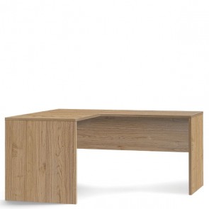 Scrivania angolare noce larga 180 cm. Scrivanie ufficio in legno porta pc per arredamento camerette, dimensioni 76x180x69 cm.