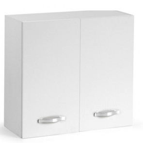 Mobile scolapiatti da muro per cucina componibile con ante bianco frassinato 80 cm. Pensile colapiatti per cucine componibili, con vaschetta raccogli gocce.