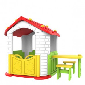 Casetta da giardino per bambino in resina, casa giocattolo bimbo. Casette da esterno per bambini realizzate in resistente materiale plastico.