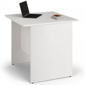 Scrivania ufficio bianca con ripiano bianco frassinato. Scrivanie in legno porta pc ideale per le camerette dei ragazzi