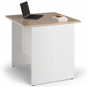 Scrivania ufficio bianca con ripiano olmo. Scrivanie in legno porta pc ideale per le camerette dei ragazzi