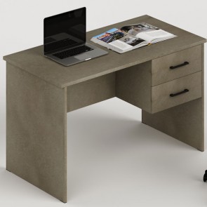Scrivania ufficio argilla con due cassetti. Scrivanie porta pc in legno, ideale per arredare la cameretta dei ragazzi e studio.