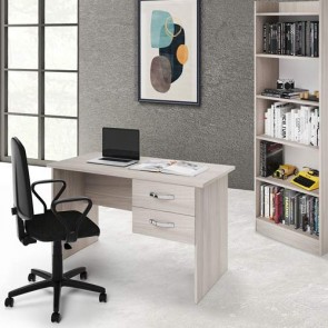 Scrivania ufficio olmo con due cassetti. Scrivanie porta pc in legno, ideale per arredare la cameretta dei ragazzi e studio.