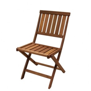 Sedia in legno pieghevole da giardino, set due sedie richiudibili pieghevoli da esterno per terrazzo. Dimensioni 46x60x82h cm.