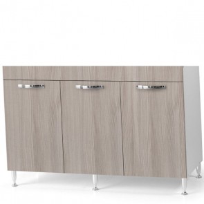 Sottolavello cucina componibile con ante 120 cm olmo. Mobili sottolavelli per cucine componibili, dimensioni 85x120x50 cm.