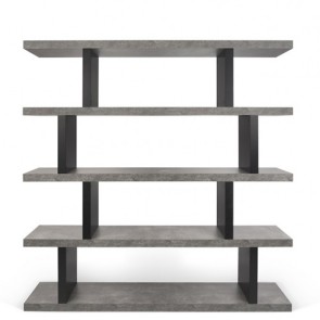 Libreria design Temahome per casa e ufficio. Mobile Tv divisorio bifacciale per ingresso e soggiorno