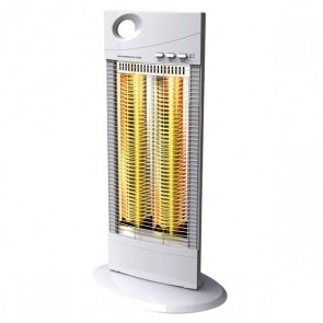Stufa alogena oscillante 1000 watt. Stufe elettriche con 2 livelli di potenza a basso consumo energetico, indispensabili per riscaldare casa.