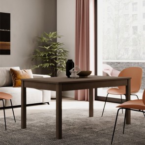 Tavolo da pranzo fango allungabile di 40 cm, tavoli da cucina apribili con gambe in faggio. Dimensioni 120x80 cm