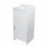 Kit mobile lavatoio in PVC antiacido, misure 42x34x80H cm. Lavatoio lavanderia con vasca lavaggio in polipropilene, ideale anche per l'esterno.