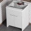 Kit mobile lavatoio in PVC antiacido, misure 60x50x85H cm. Lavatoio lavanderia con vasca lavaggio in polipropilene, ideale anche per l'esterno.