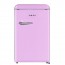 Frigorifero albergo monoporta da tavolo Akai rosa. Frigoriferi sottotavolo vintage 130 litri con freezer congelatore, ideale per gli hotel e nei camper.