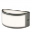 Applique lampada E27 da parete in pressofusione di alluminio grigio, lampade da esterno per giardino Sovil della linea Bia.