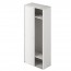 Armadio guardaroba camera da letto due ante in legno scorrevoli. Armadi camerette con doppia anta di colore bianco frassinato, misure 212x90x43 cm.