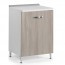 Mobile per cucina componibile con anta 60 cm olmo. Mobili base per cucine componibili, dimensioni 85x60x50 cm.