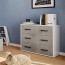 Cassettiera cemento cameretta con 3 cassetti in legno nobilitato. Mobile settimino ideale per camerette e camera da letto, dimensioni 91x45x81h cm.