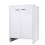 Mobile lavanderia in PVC antiacido per interno. Base multiuso bagno in resina con ripiano, ideale anche per l'esterno.