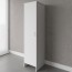 Armadio lavanderia multiuso da interno in resina. Armadietto colonna portascope bianco da esterno, misure H182x49x46 cm.