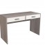 Scrivania ufficio porta pc rovere grigio. Scrivanie in legno camerette completa di due cassetti.